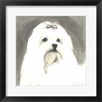 Sepia Modern Dog VIII Fine Art Print