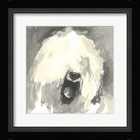 Sepia Modern Dog IX Fine Art Print