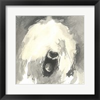 Sepia Modern Dog IX Fine Art Print