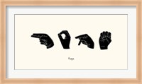 Sign Language II Fine Art Print