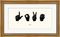 Sign Language IV Fine Art Print
