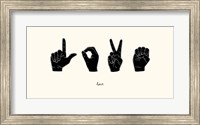 Sign Language IV Fine Art Print