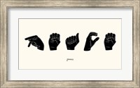 Sign Language V Fine Art Print