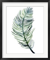 Watercolor Palm Leaves III Fine Art Print