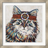Hippie Cat II Fine Art Print
