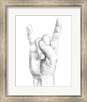 Hand Signs IV Fine Art Print