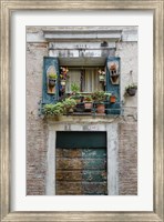 Italian Window Flowers I Fine Art Print