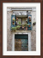 Italian Window Flowers I Fine Art Print