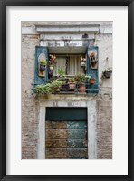 Italian Window Flowers I Fine Art Print