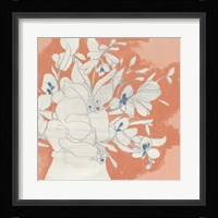 Terracotta Flowers I Framed Print