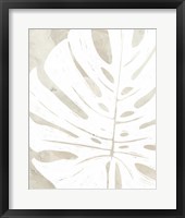 Linen Tropical Silhouette I Framed Print