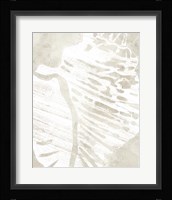 Linen Tropical Silhouette III Framed Print