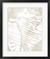 Linen Tropical Silhouette III Framed Print
