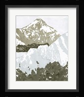 Watercolor Mountain Retreat III Framed Print