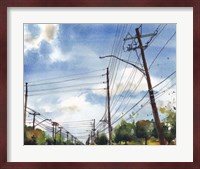 Urban Lines & Poles III Fine Art Print