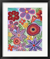 Colorful Flores II Framed Print