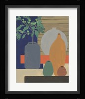 Vases on a Shelf III Framed Print