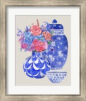 Delft Blue Vases I Fine Art Print