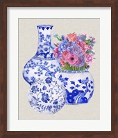 Delft Blue Vases II Fine Art Print