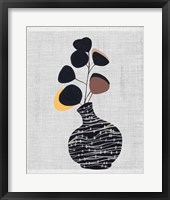 Decorated Vase with Plant I Framed Print