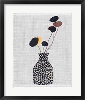 Decorated Vase with Plant II Framed Print
