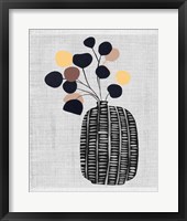 Decorated Vase with Plant III Framed Print