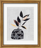 Decorated Vase with Plant IV Fine Art Print
