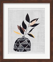 Decorated Vase with Plant IV Fine Art Print
