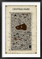 Antique New York Collection-Central Park Fine Art Print