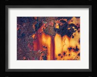 Details Of Rust And Paint On Metal 1 Fine Art Print