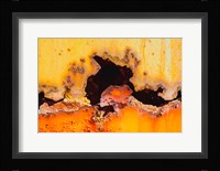Details Of Rust And Paint On Metal 2 Fine Art Print