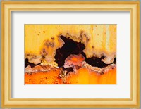 Details Of Rust And Paint On Metal 2 Fine Art Print