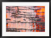 Details Of Rust And Paint On Metal 3 Fine Art Print