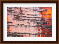 Details Of Rust And Paint On Metal 3 Fine Art Print
