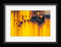 Details Of Rust And Paint On Metal 4 Fine Art Print