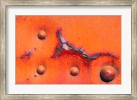 Details Of Rust And Paint On Metal 8 Fine Art Print