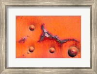 Details Of Rust And Paint On Metal 8 Fine Art Print