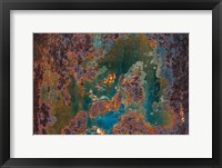 Details Of Rust And Paint On Metal 9 Fine Art Print