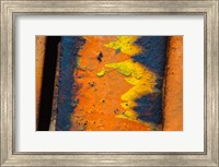 Details Of Rust And Paint On Metal 10 Fine Art Print