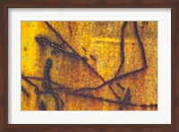 Details Of Rust And Paint On Metal 12 Fine Art Print