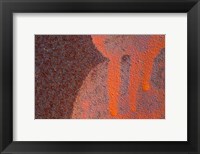 Details Of Rust And Paint On Metal 14 Fine Art Print