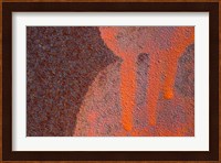 Details Of Rust And Paint On Metal 14 Fine Art Print