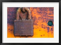 Details Of Rust And Paint On Metal 18 Fine Art Print