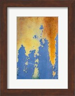 Details Of Rust And Paint On Metal 19 Fine Art Print