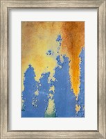 Details Of Rust And Paint On Metal 19 Fine Art Print