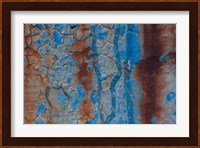 Details Of Rust And Paint On Metal 26 Fine Art Print