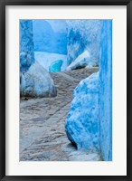 Morocco, Chefchaouen Alley Walkway In Town Fine Art Print