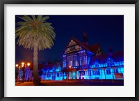 Bath House At Dusk, Government Gardens, Rotorua, North Island, New Zealand Fine Art Print