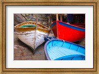 Italy, Riomaggiore Colorful Fishing Boats Fine Art Print