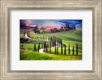 Italy, Tuscany, Val d'Orcia Farm Landscape Fine Art Print